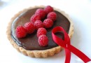 Шоколадно-малиновый тарт
