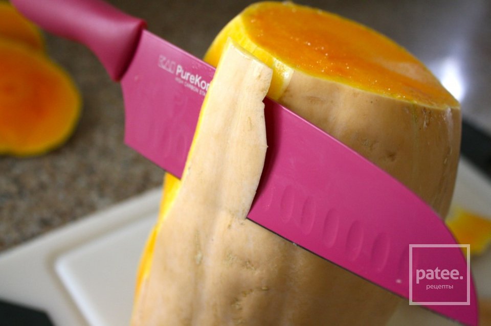 Суп с тыквой сквош, Прошутто и козьим сыром - Шаг 1