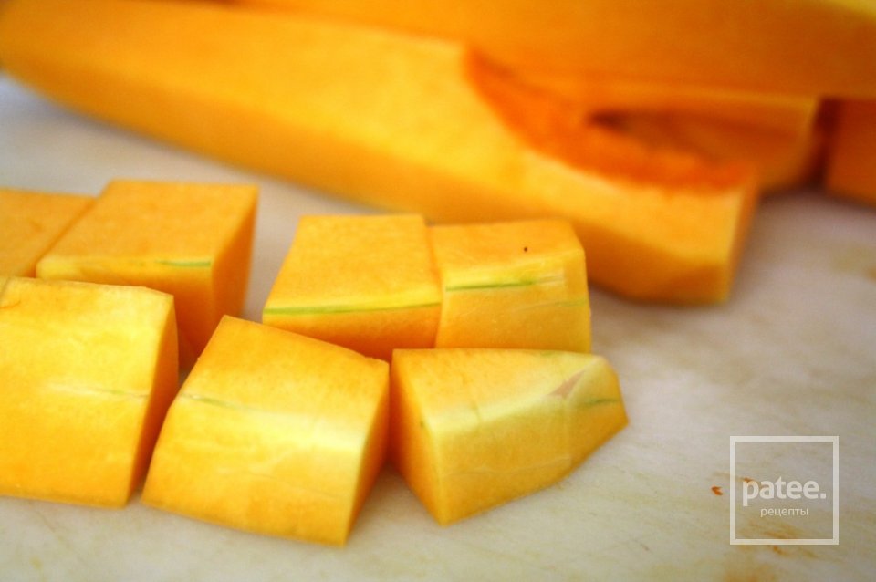 Суп с тыквой сквош, Прошутто и козьим сыром - Шаг 3