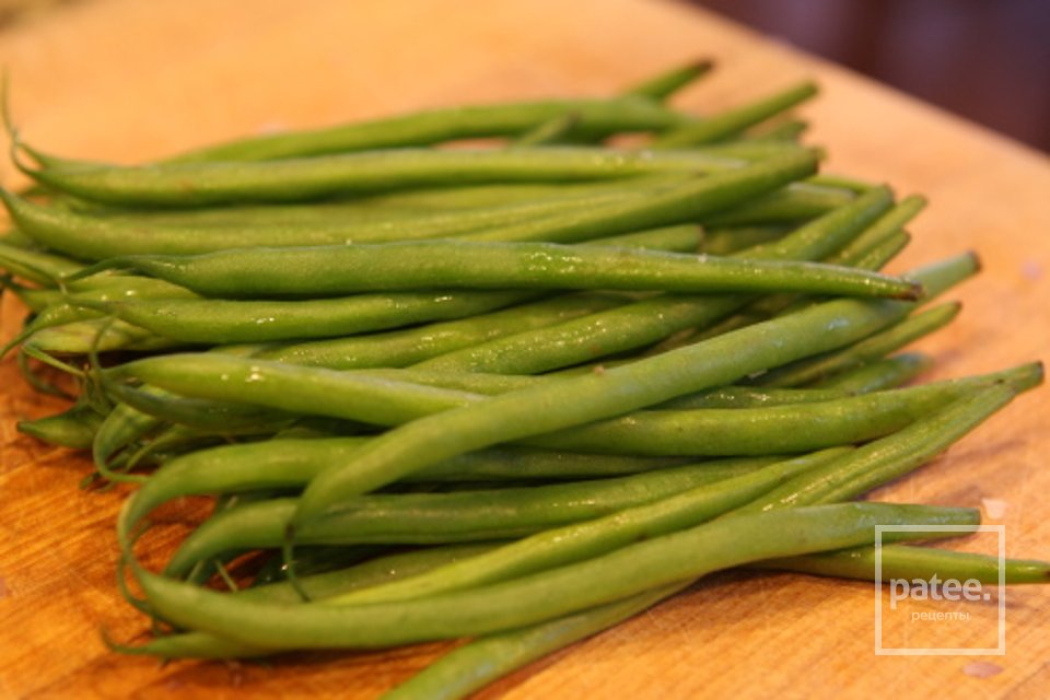 Фасоль с грибами - Шаг 1