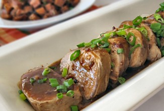 Свиная вырезка в соевом соусе