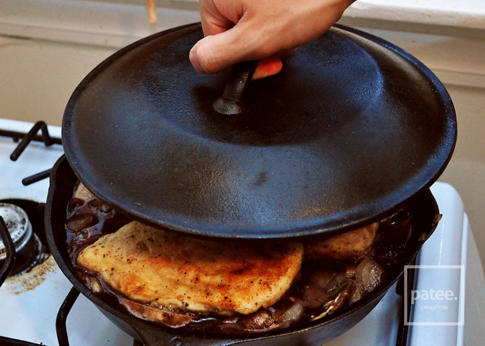 Куриное филе в винном соусе - Шаг 19