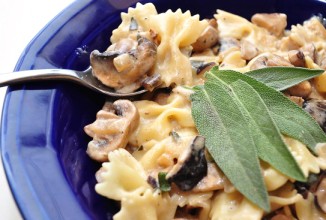 Паста с грибами и шалфеем