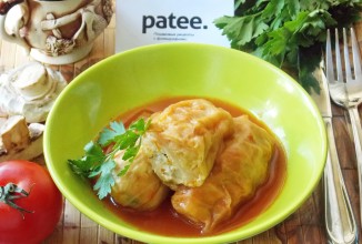 Голубцы с куриным фаршем, рисом и грибами