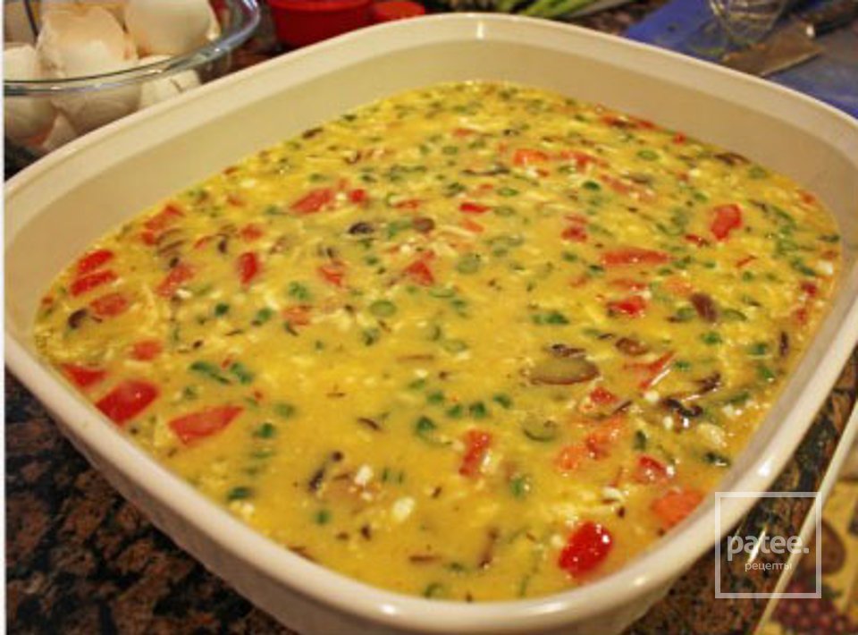 Запеченные яйца со спаржей и грибами - Шаг 7