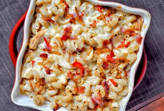 Паста с курицей и сыром