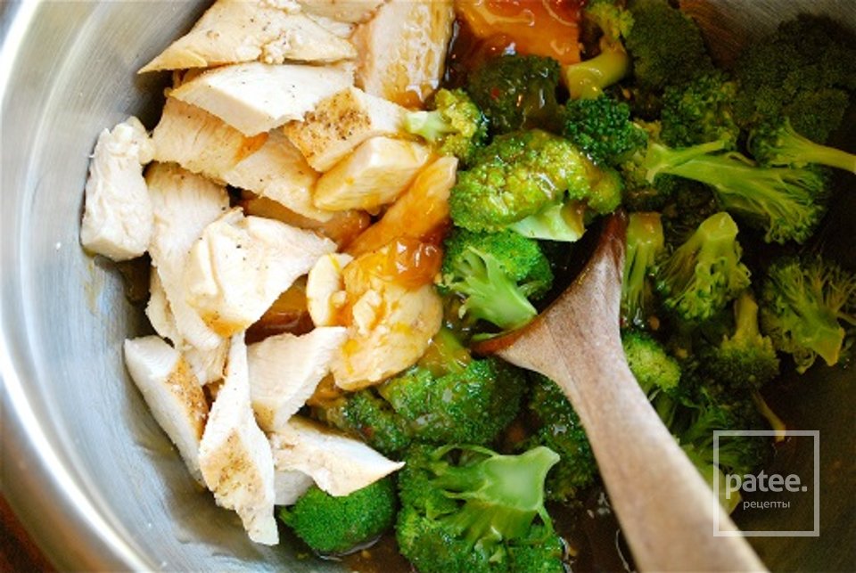 Куриное филе с брокколи в цитрусовом соусе - Шаг 9