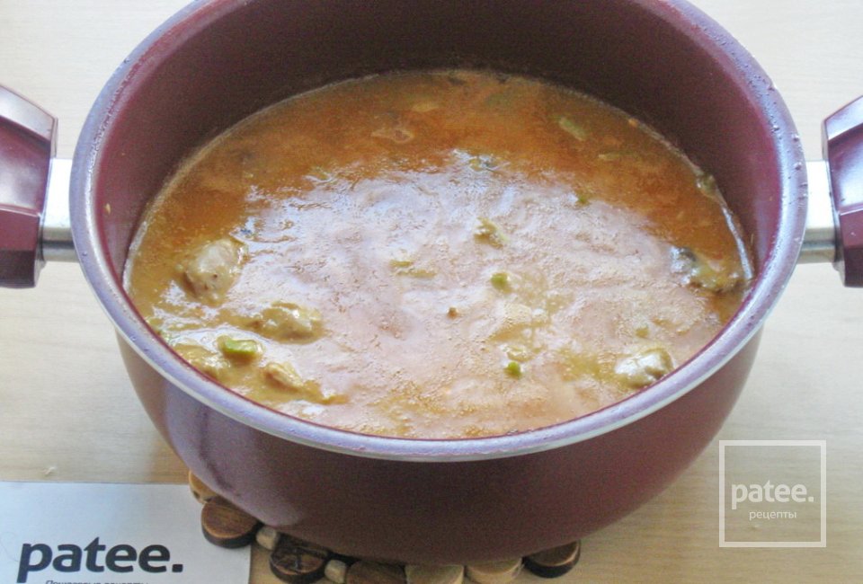 Свинина с грибами и кабачками в сырном соусе - Шаг 14