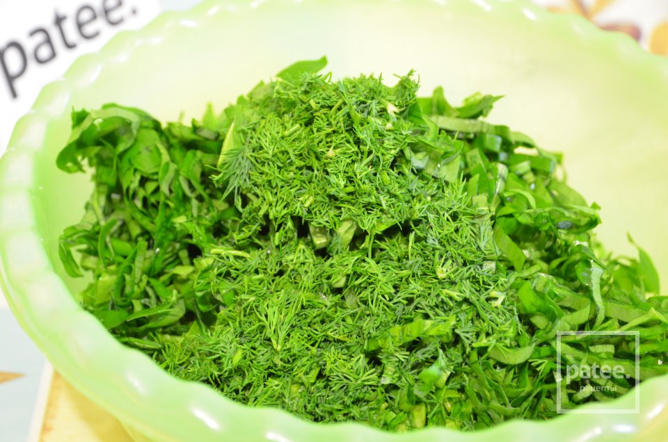 Пирог с зеленью и творогом - Шаг 9