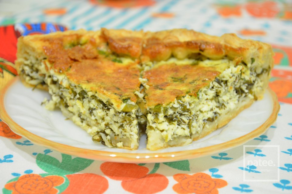 Пирог с зеленью и творогом - Шаг 19