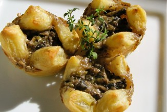 Тарт с грибами