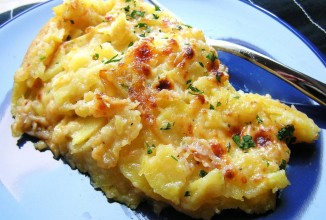 Гратен из сладкого картофеля