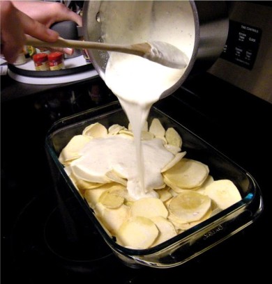 Гратен из сладкого картофеля - Шаг 6