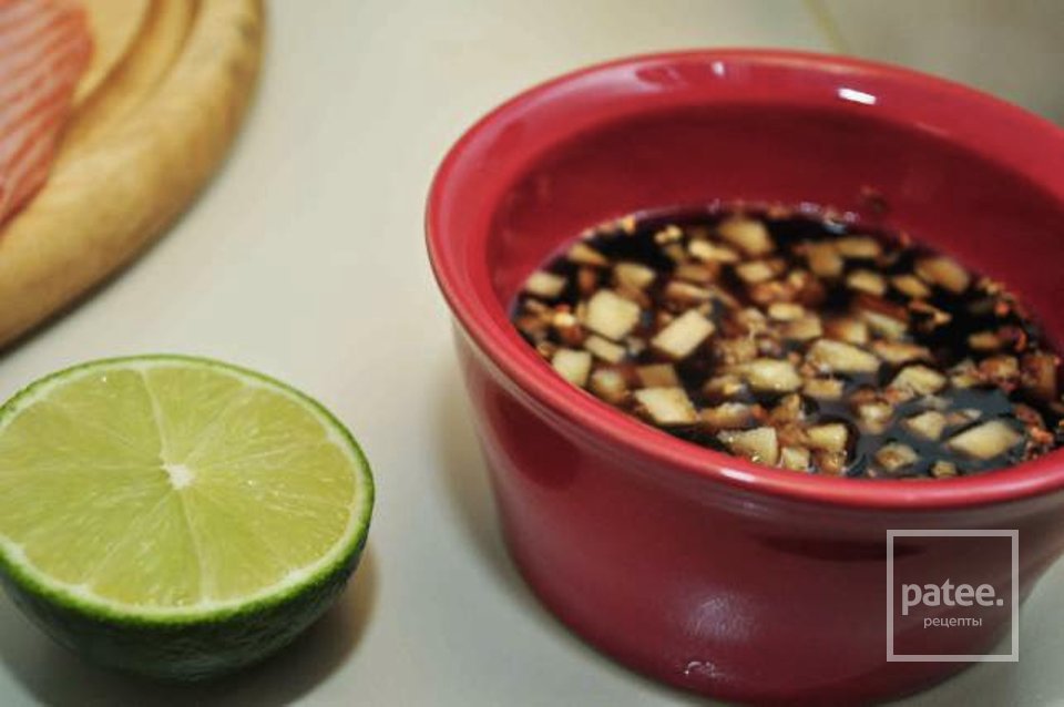 Лосось в имбирном соусе - Шаг 1