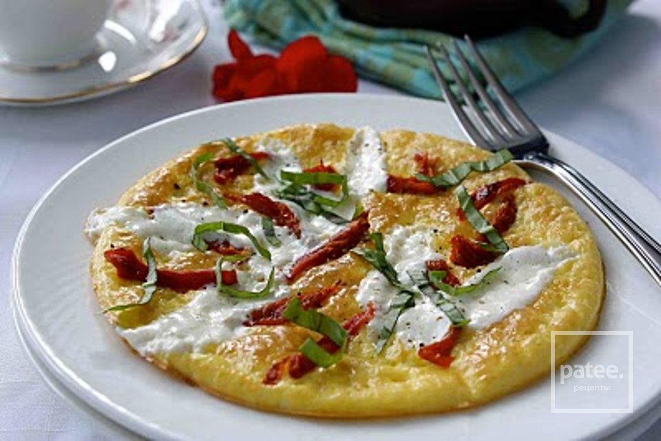 Фриттата с помидорами и моцареллой - Шаг 8