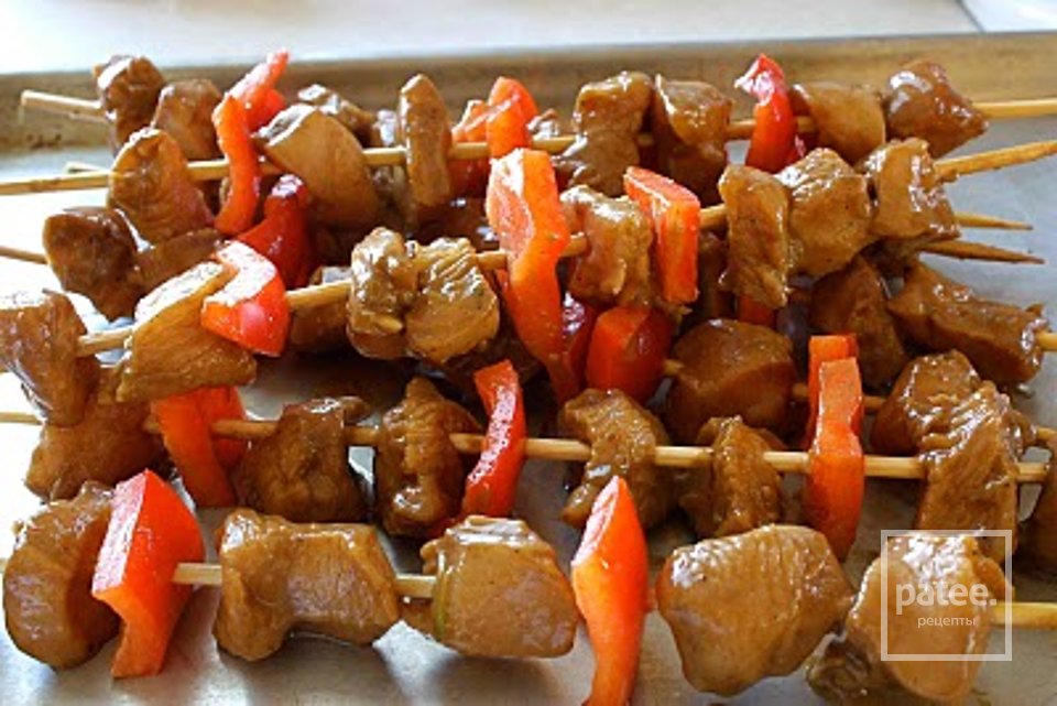 Куриный шашлык с перцем - Шаг 6