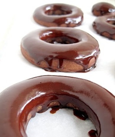 Рецепт Шоколадные пончики с ганашем