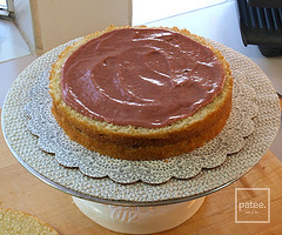 Торт с малиновым кремом и ганашем - Шаг 30