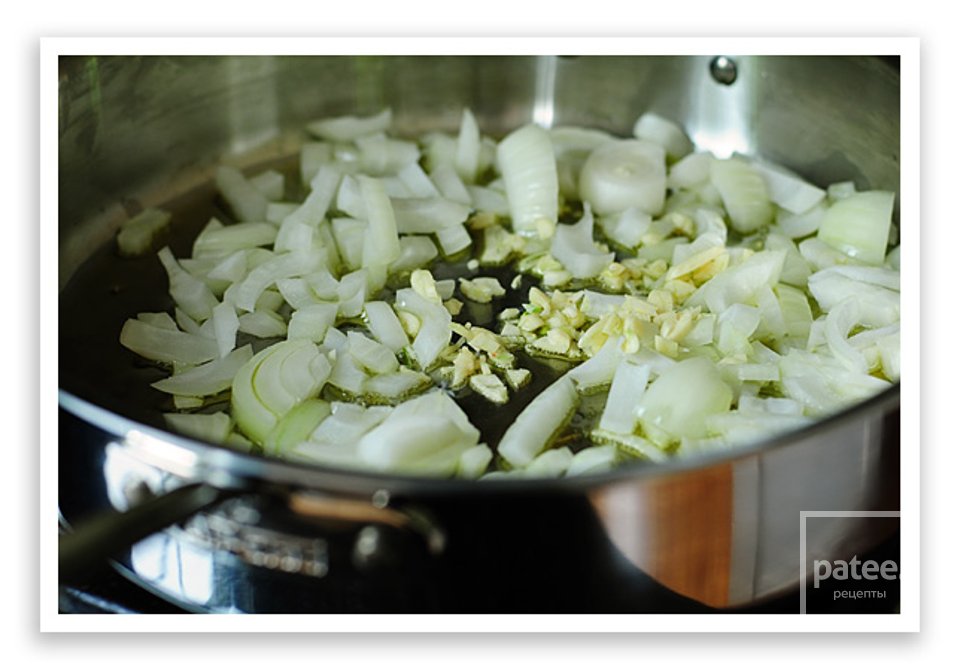 Белая фасоль с луком - Шаг 3