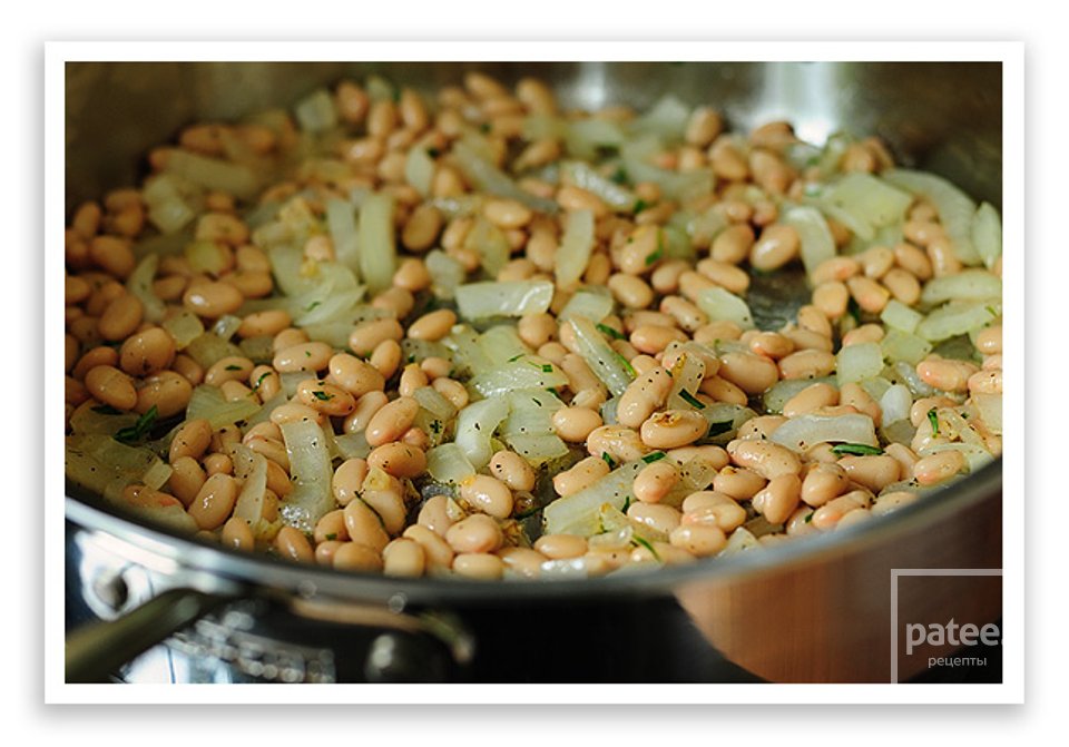 Белая фасоль с луком - Шаг 4