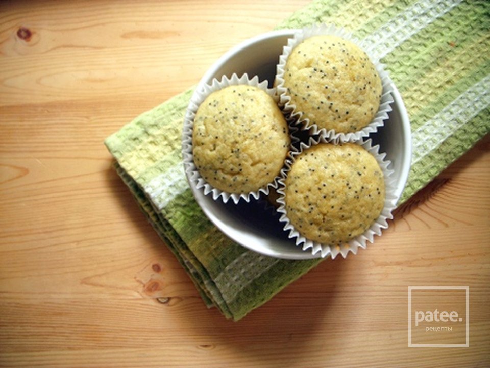 Лимонные кексы с маком - Шаг 8