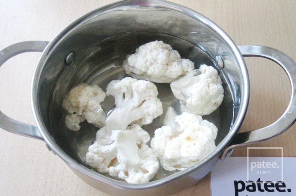 Салат из цветной капусты и ветчины - Шаг 2