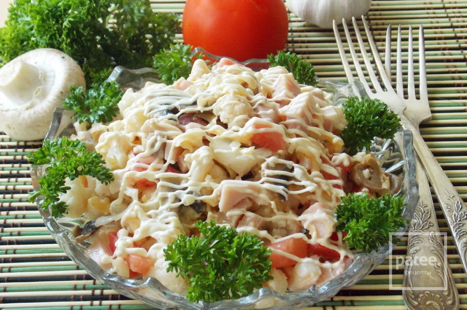 Салат из цветной капусты и ветчины - Шаг 17