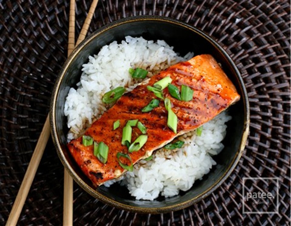 Жареный лосось с соусом терияки - Шаг 8