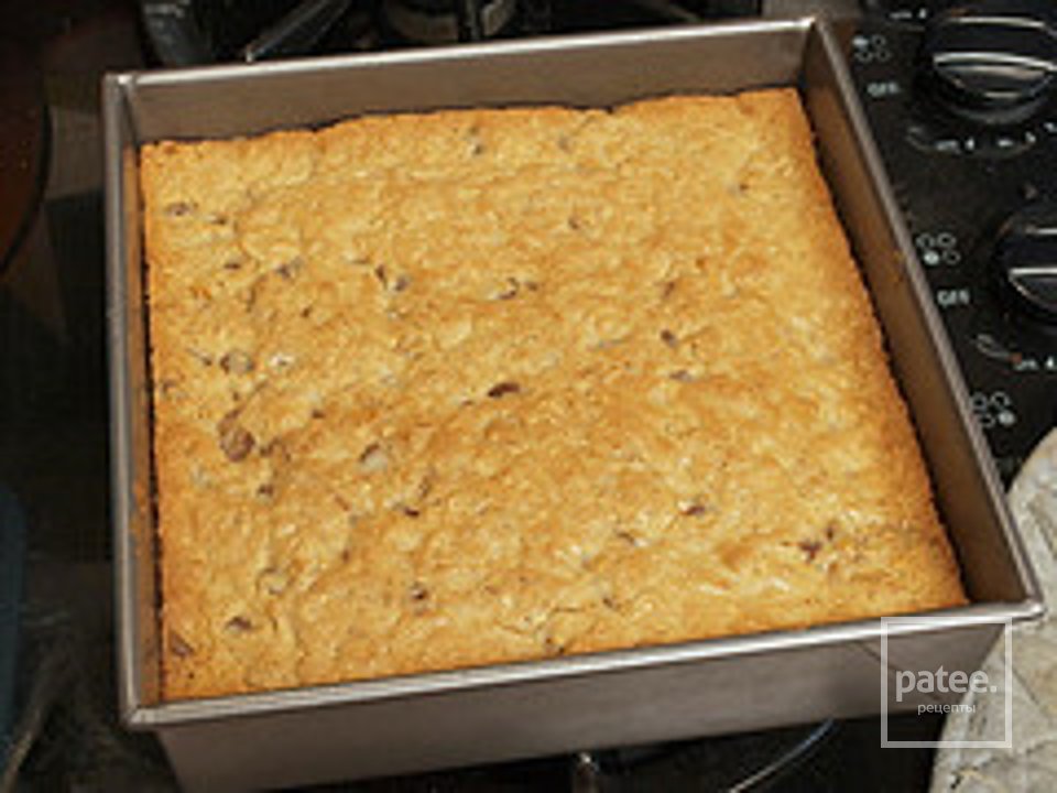 Блонди с шоколадом и кокосовой стружкой - Шаг 10