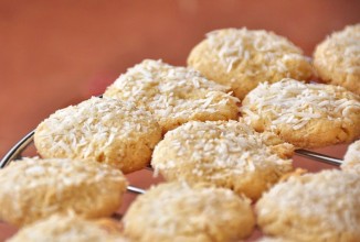 Печенье с кокосом, медом и лимоном