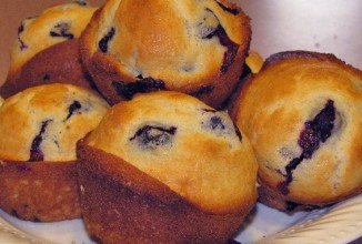 Кексы с черникой