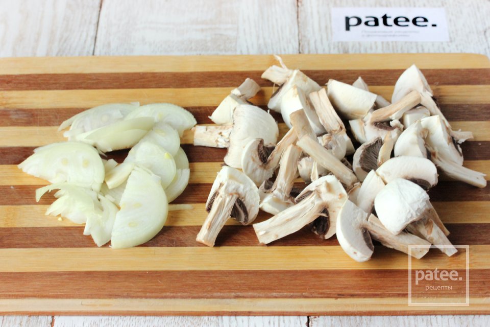 Овощное рагу с куриным филе и шампиньонами - Шаг 4