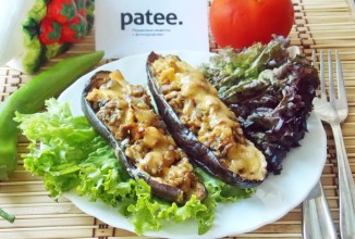 Баклажаны  фаршированные курицей и грибами