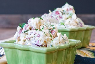 Картофельный салат с укропом