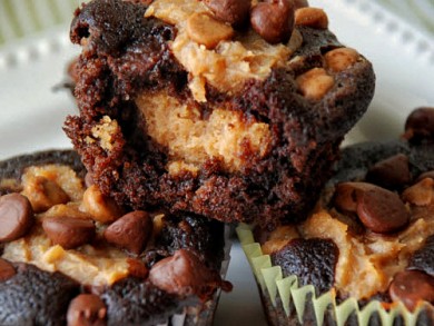 Рецепт Шоколадные кексы с арахисовым маслом
