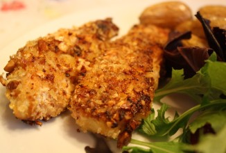 Курица в медово-миндальной панировке