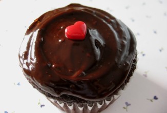 Шоколадные кексы с ганашем