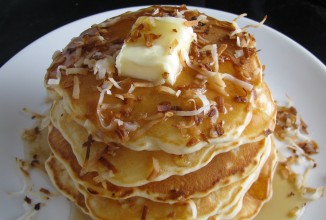 Кокосовые блины с белым шоколадом