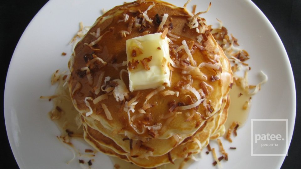 Кокосовые блины с белым шоколадом - Шаг 3