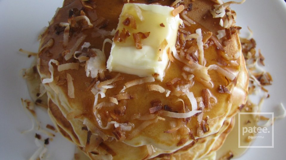 Кокосовые блины с белым шоколадом - Шаг 5