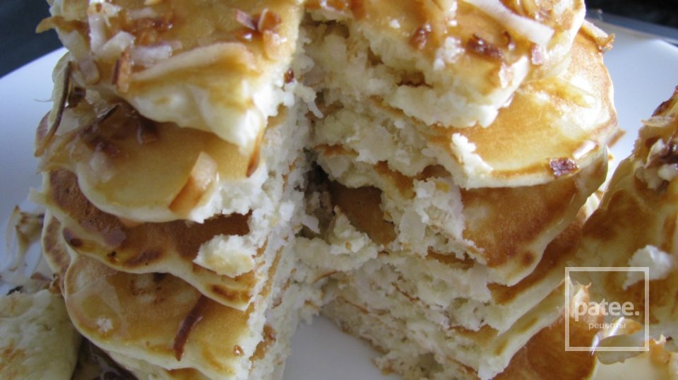 Кокосовые блины с белым шоколадом - Шаг 7