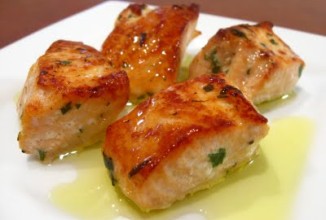 Лосось с лаймом и розмарином