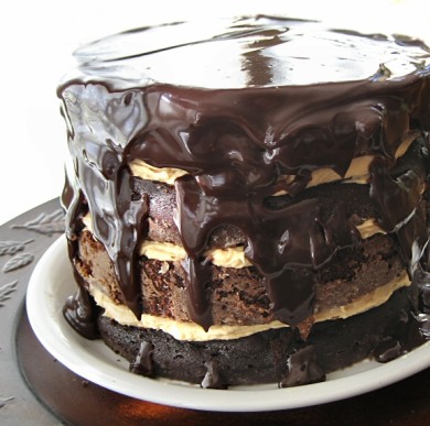 Рецепт Шоколадно-арахисовый торт