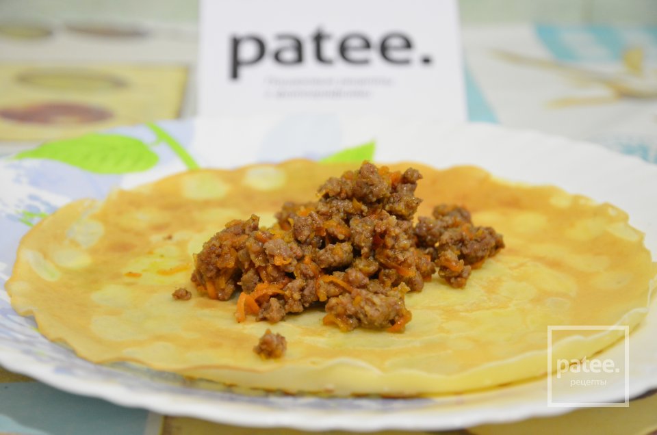 Блинчики с мясом - Шаг 13