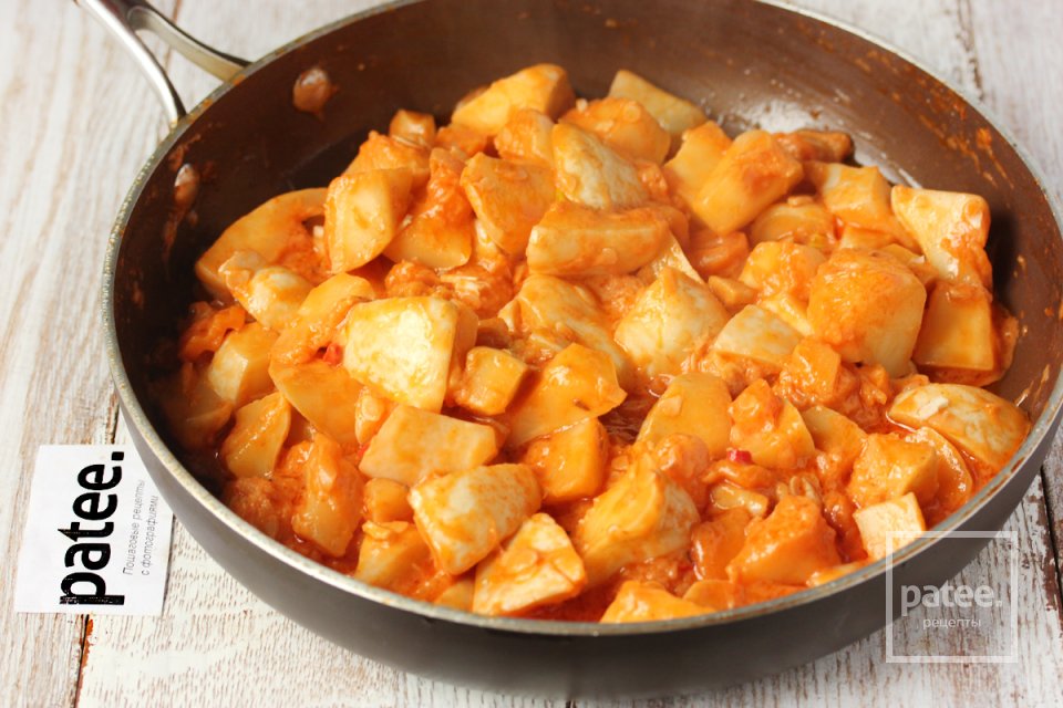 Патиссоны в сметанно-томатном остром соусе - Шаг 9