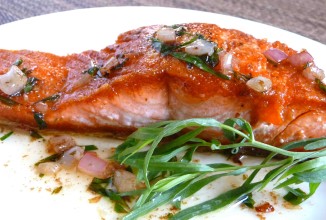 Жареный лосось с эстрагоном