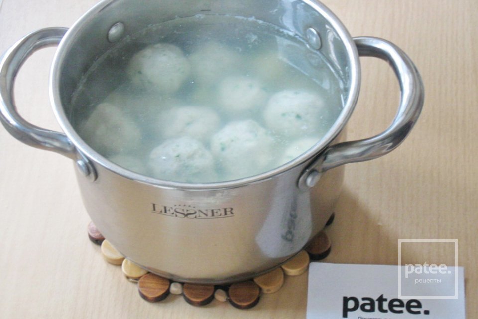 Суп с фрикадельками и грибами - Шаг 10