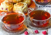 Чай чёрный с малиной