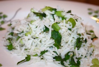 Рис с зеленью