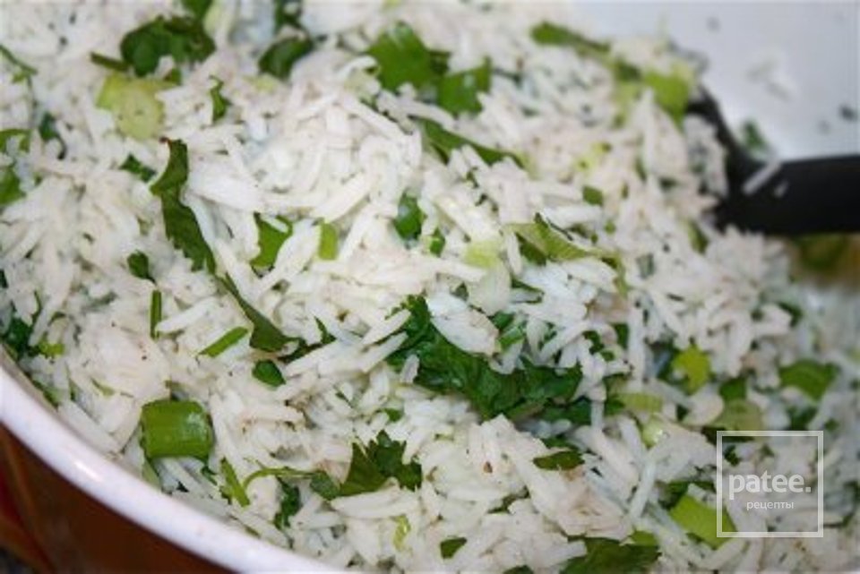 Рис с зеленью - Шаг 5